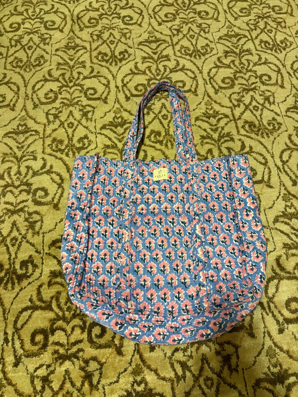 Poeta Seaside Spring Blooms Tote